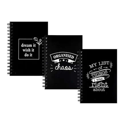 Novelty Spiral Notebook with Words/Priced per book