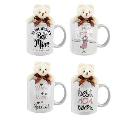 Mom Mug with Plush Straight Shape