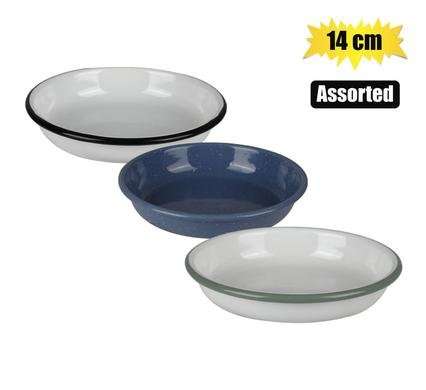 Plate enamel 14cm pasta