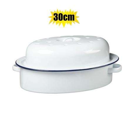 Roaster enamel 1st-grade oval 30cm