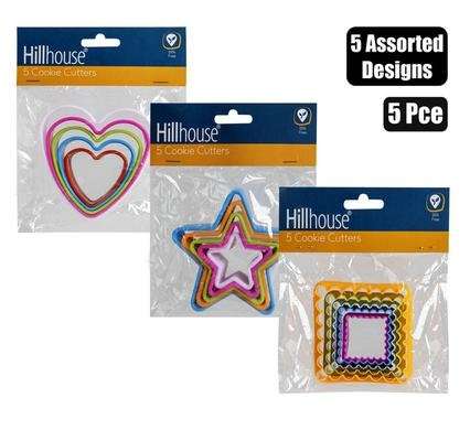 Cookie-cutters plastic 5 Piece round hillhouse
