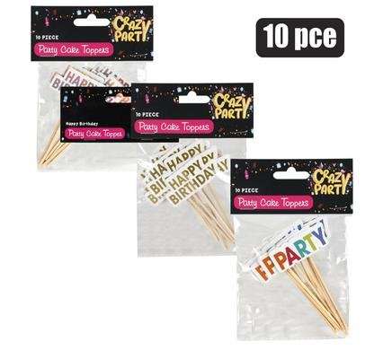 Cake topper-assorted 10 Piece