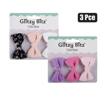 Hair bow fabric 3 Piece