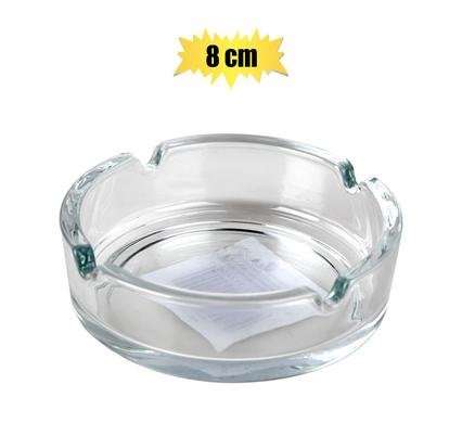 ASHTRAY CLEAR GLASS 8cm