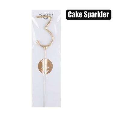 Birthday Candle, Sparkle Number, 3