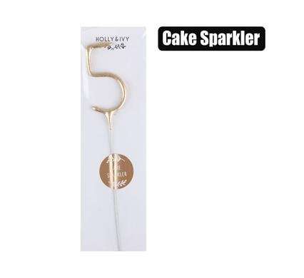 Birthday Candl, Sparkle Number, 5