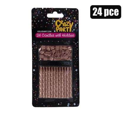 Candle birthday 24 candles+holdrs purple