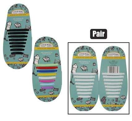 Silicone Shoe Laces, 1pair