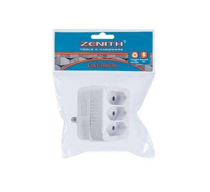 Plug eurodaptor 3x5amp-2pin zenith
