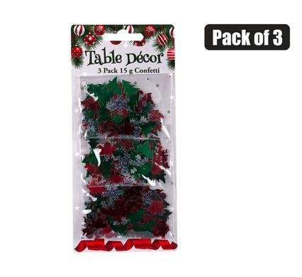 Xmas table decor confetti 3 Pack 15g