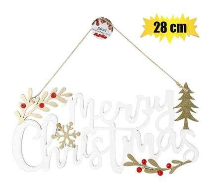 Xmas sundry plaque mdf 28cm