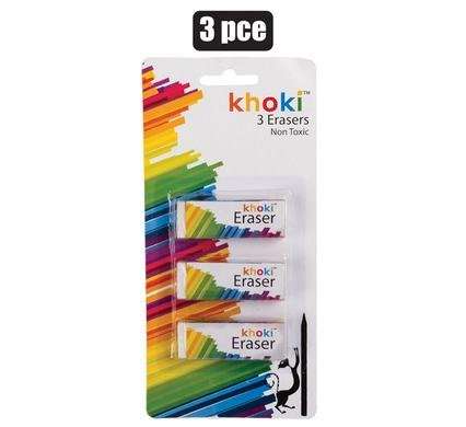 Erasers, 3-piece