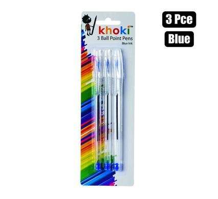 PEN BALL POINT 3 Piece BLUE