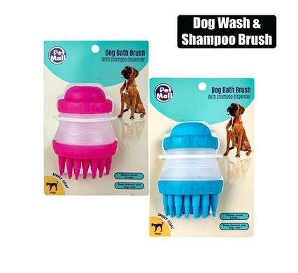 Pet Dog Wash & Shampoo Brush