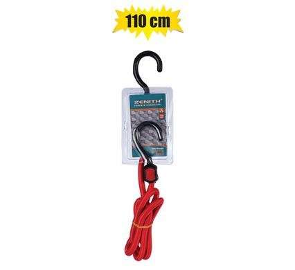 Cord stretch 2-claw ex-strong 110cm red