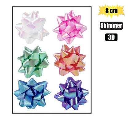Shimmer 3d Pattern Bow 8cm