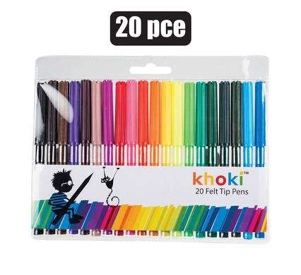 Felt Tip Pens, 20-piece