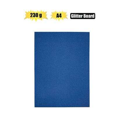 Glitter Board Blue Dark A4