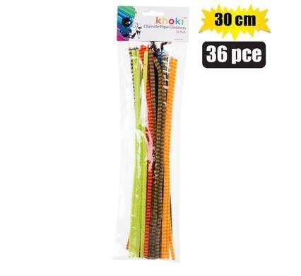 Chenille Pipe Cleaner Set, 36-piece