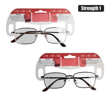 Reading Glass Metal + 1