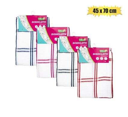 Dish cloth cotton h/duty 45x70cm 70gm