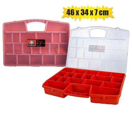 Utility/tool-box plastic orange 46x34x7cm