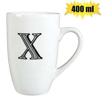 Mug daily tall letter x,400ml