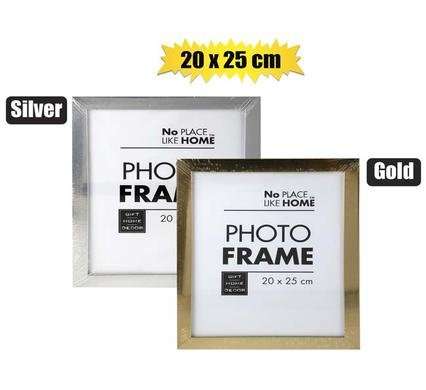 Picture-frame pl metallic 20x25cm asstd