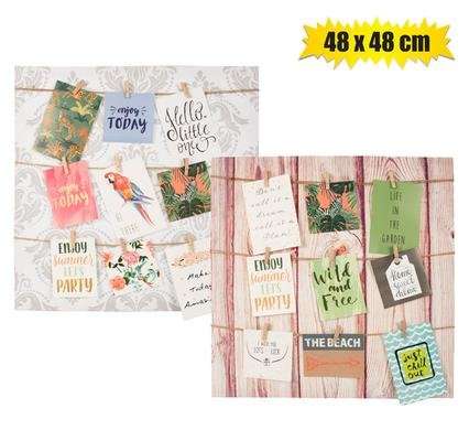 Picture-frame wash line pl 48x48cm asstd