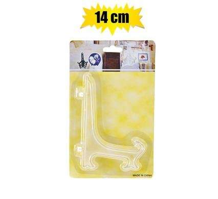 Plate-stand transparent 14cm