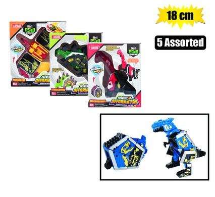 Boys playset dino 2in1 transform 18cm