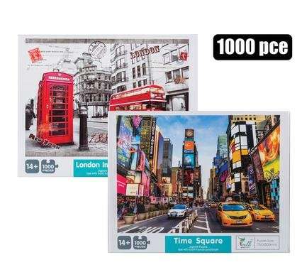 Puzzle jigsaw asstd 1000pc