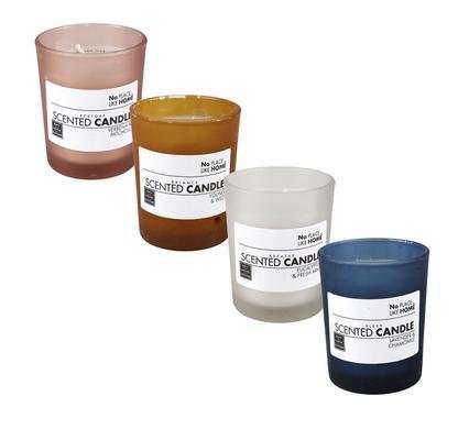Candle in holder gls 6.2cm revive asstd