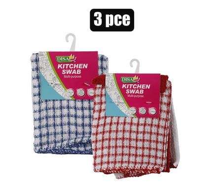 Swab waffle 30x30cm 18gsm 3pcs reverse