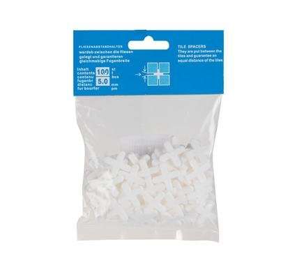 Tile spacers 5.0mmx100pce bag h&h