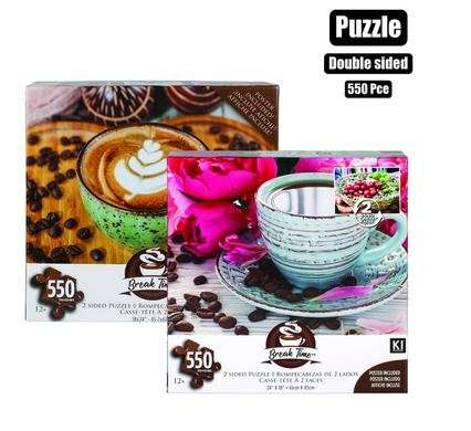 Puzzle jigsaw breaktime 2-sided 550 Piece