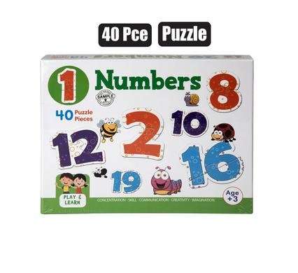 Numbers Jigsaw Puzzle, 40-piece