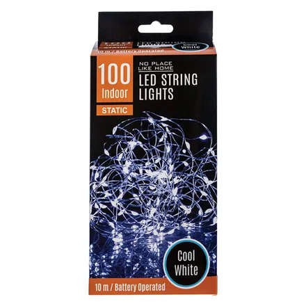 Fairy Lights 100 Bulb String Light Cool White, 10m