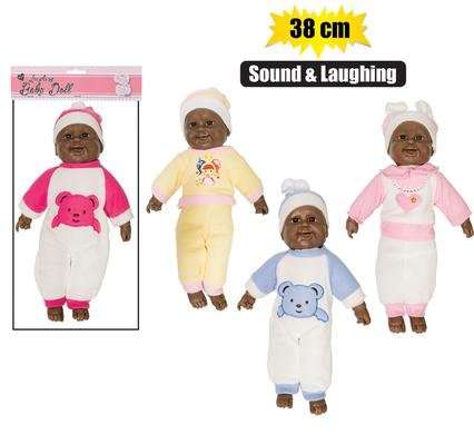 Baby Doll with Laugh Function, 38cm