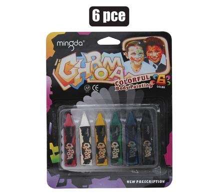 Face Painting Crayons, 6-colours