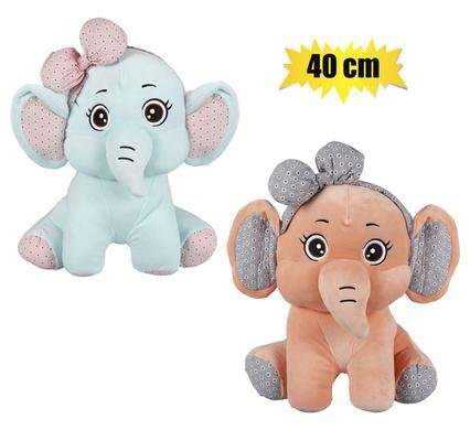 Stuffed Elephant with Headband, 40cm