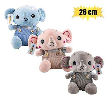 Stuffed Elephant with Suspenders, 26cm