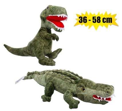 Plush dinosaur croc green assorted 36-58cm