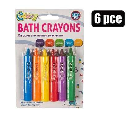 Bath Crayons, 6-piece