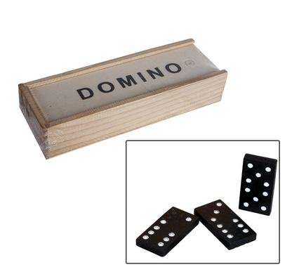 Wooden Dominoes Set In Wood Box