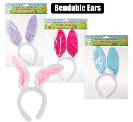 Easter bunny ear headband assorted