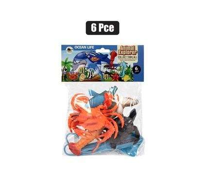 Ocean Animals Play Set, 6-piece