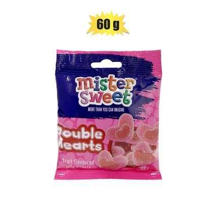 Sweet gummy ms double hearts 60g (th)