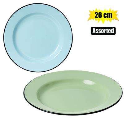 Plate enamel 26cm dinner (Bongi)