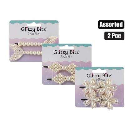 Hair Pins 2-piece, Assorted